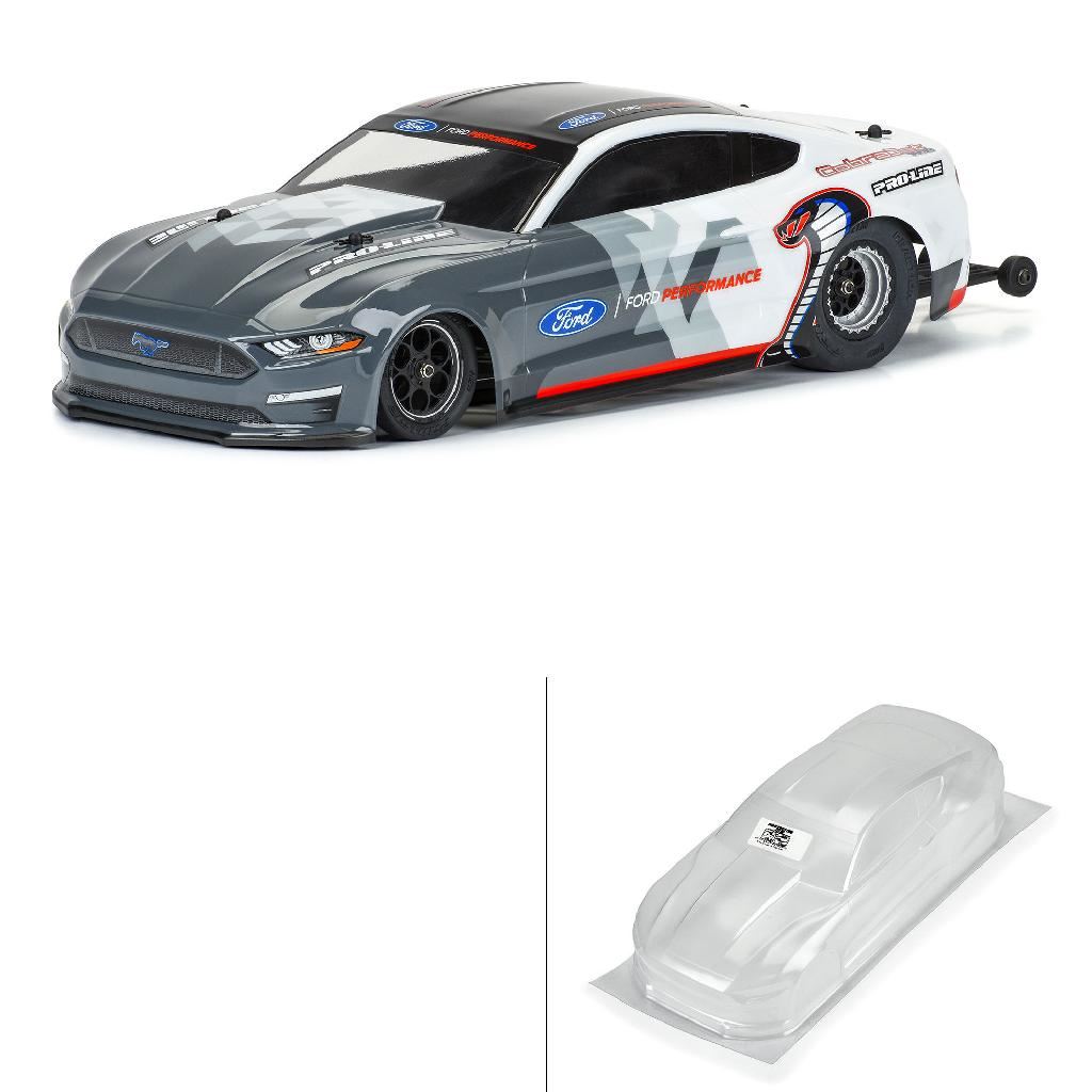 Proline 1/16 2021 Ford Mustang Cobra Jet Clear Body: Losi Mini Drag
