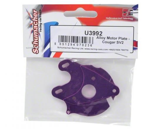 Schumacher Alloy Motor Plate - Cougar SV2