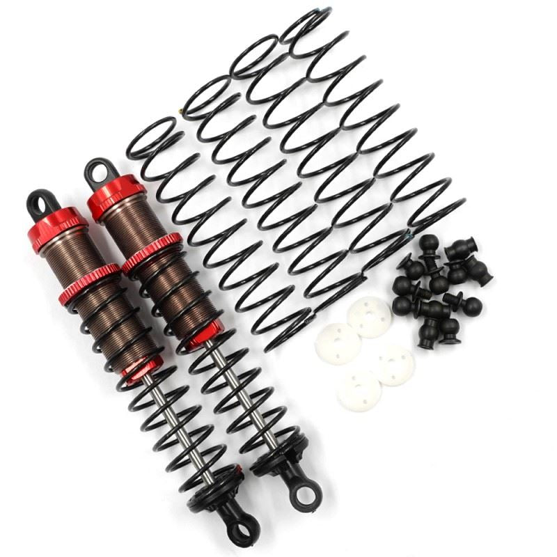 Yeah Racing Aluminum Big Bore Go 100mm Damper 2pcs for 1/10 RC Off Road Car Red