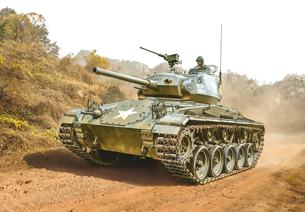 Italeri M24 inChaffeein Korean War