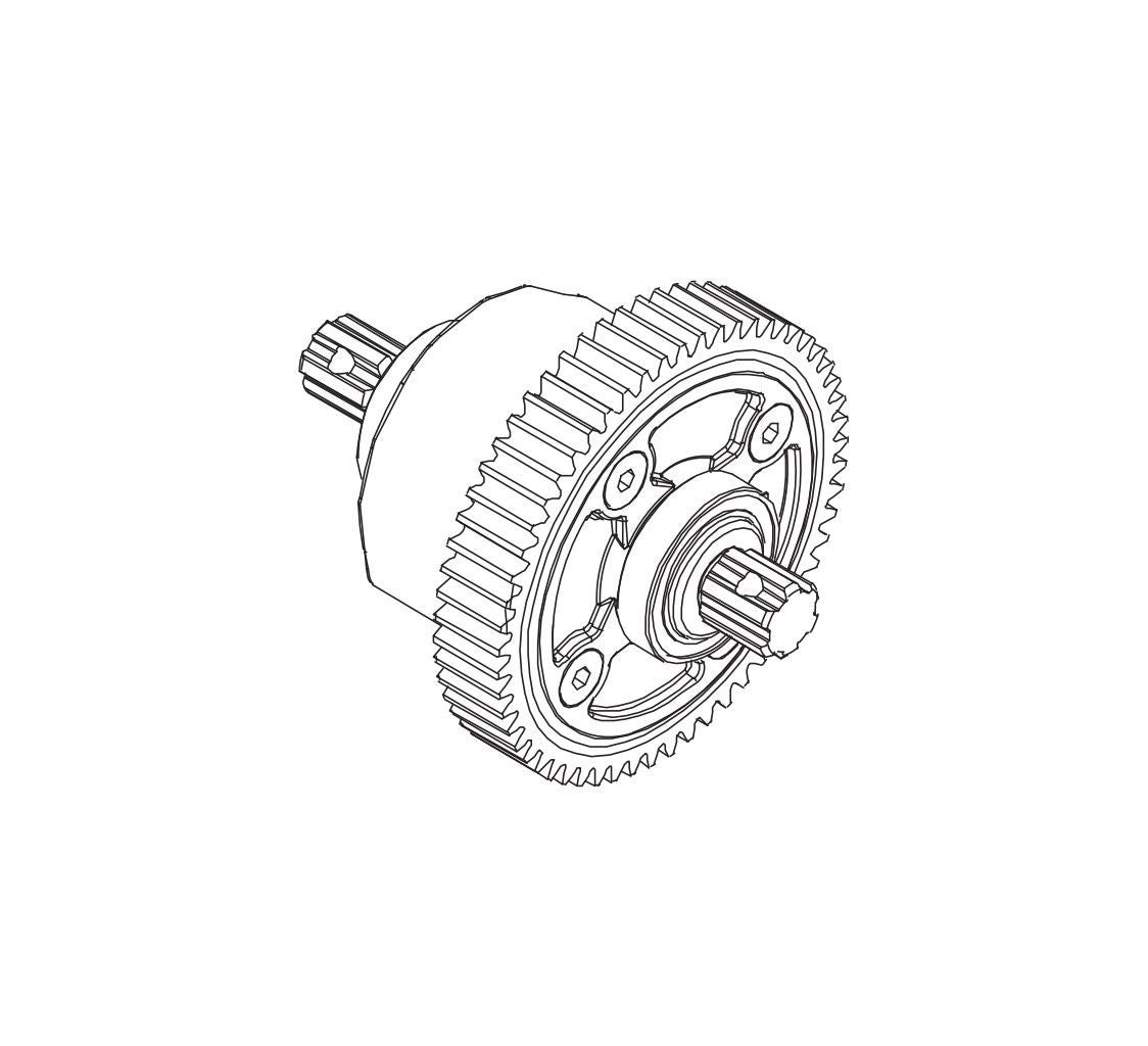 Pd Racing 4S Center Diff Box 1Pcs