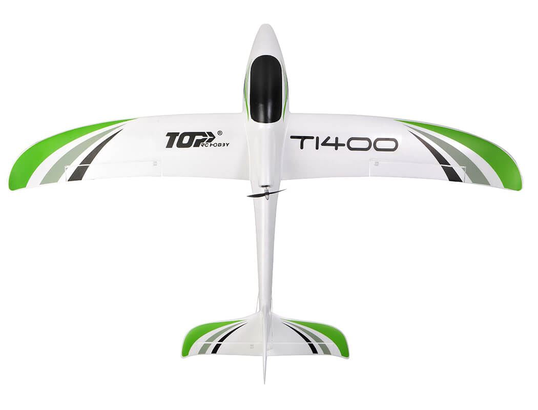 Top Rc T1400 Glider Rtf With Flysky 6Ch Radio & Gyro