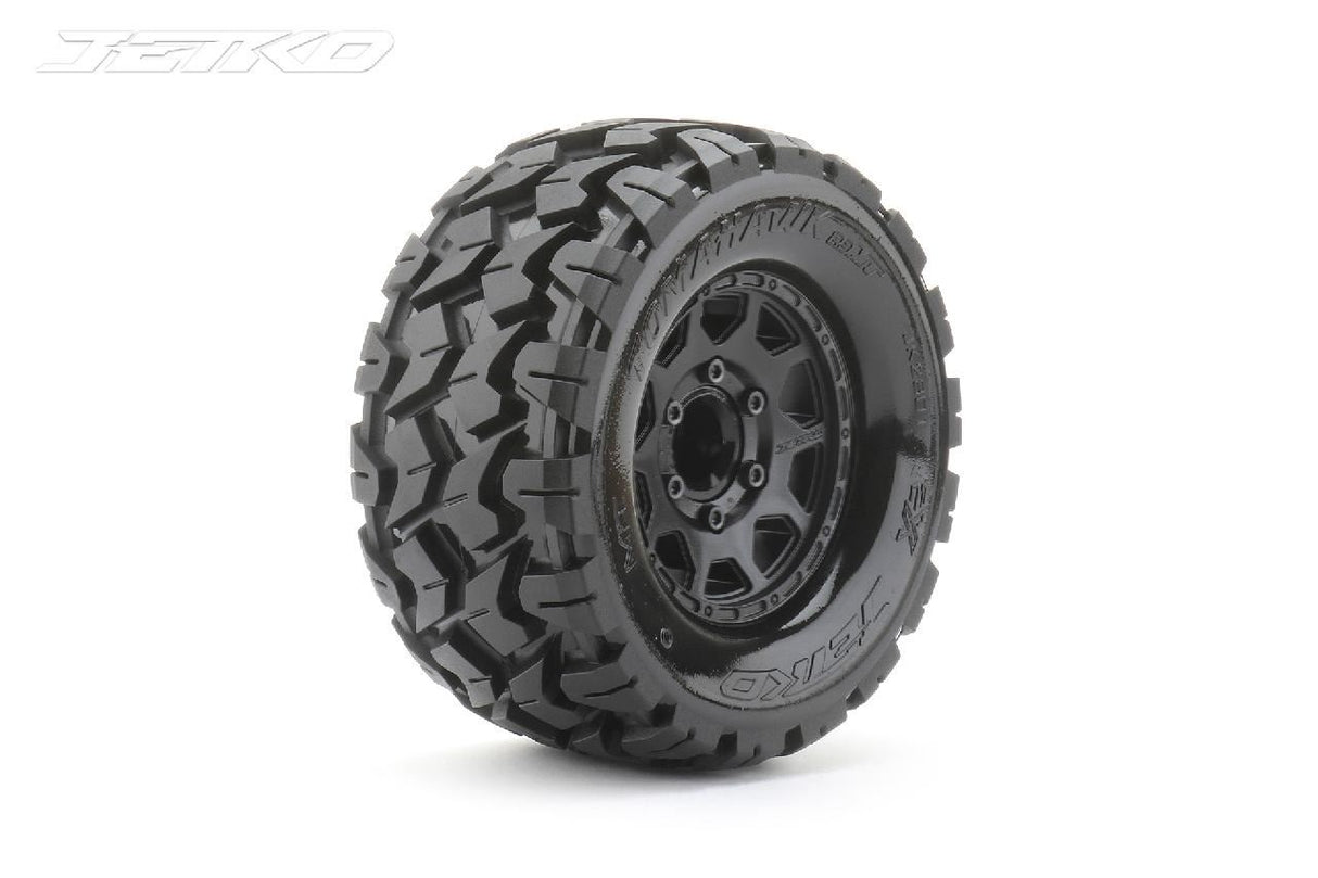 Jetko Ex Tyre Mt Tomahawk Black Wheel 2.8In Hex 12-14-17Mm (2)