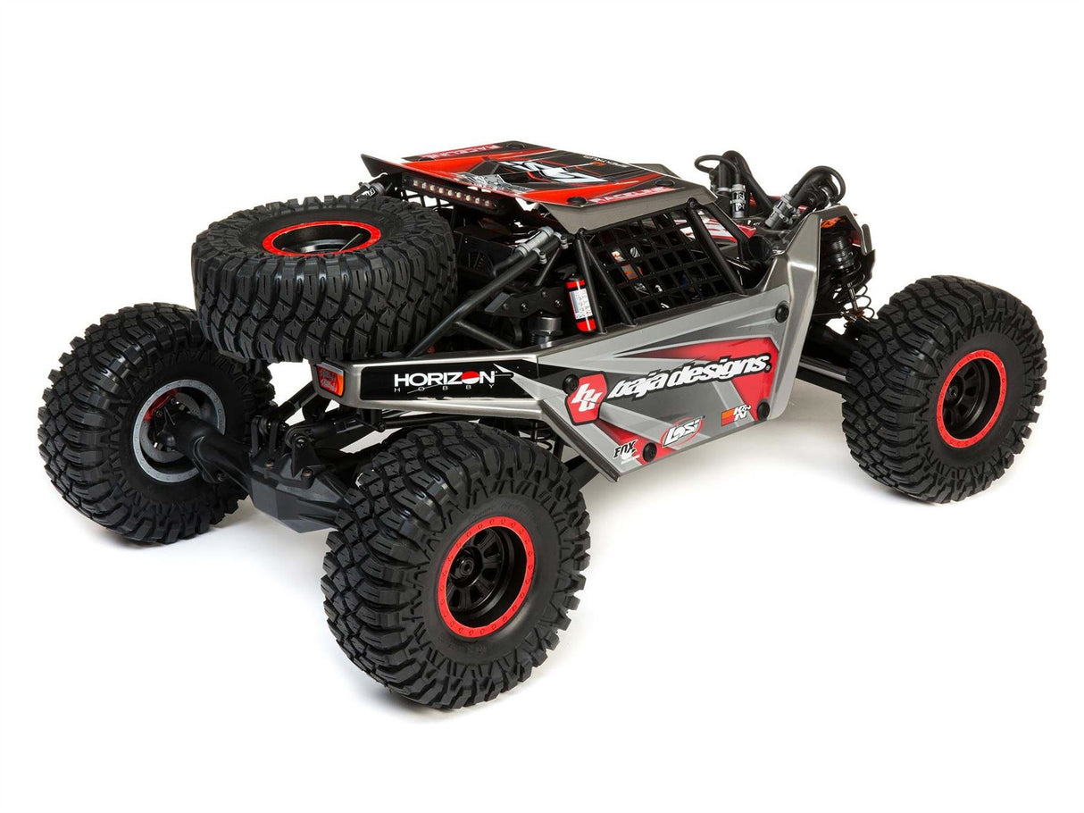 Losi Super Rock Rey: 1/6 4WD Elec Rock Racer, RTR Gray