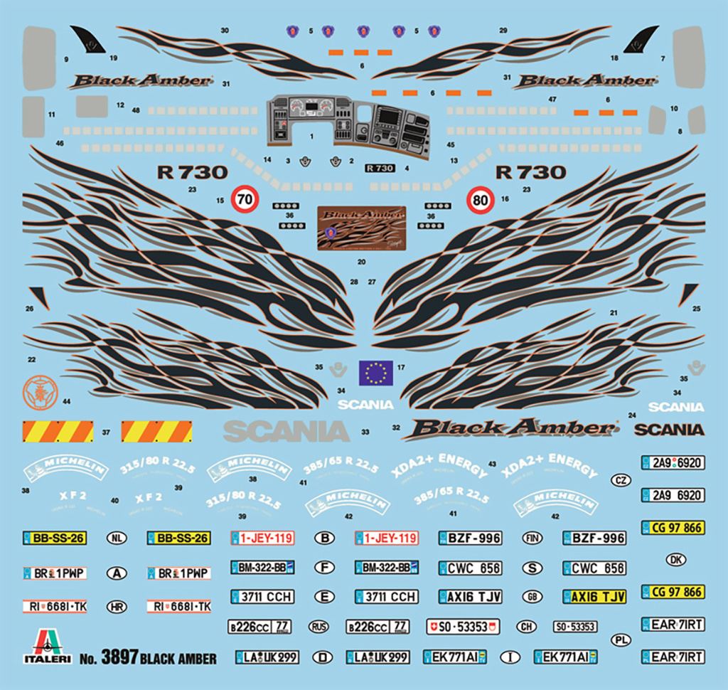 Italeri SCANIA R BLACK AMBER