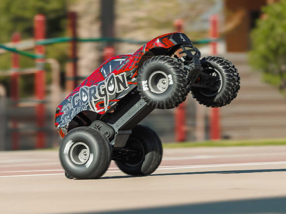 Arrma 1/10 Gorgon 223S 2Wd Rtr Monster Truck, Red/Black
