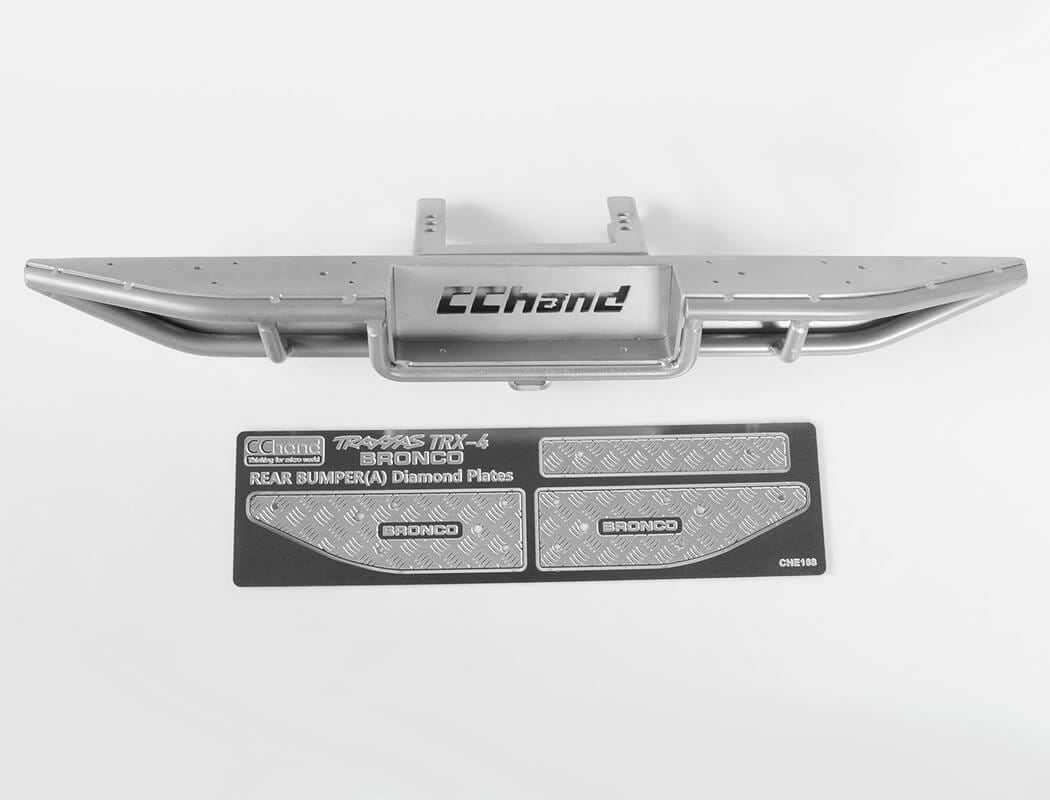 RC4WD RANCH REAR STEP BUMPER FOR TRAXXAS TRX-4 '79 BRONCO RANGER XLT (SILVER)