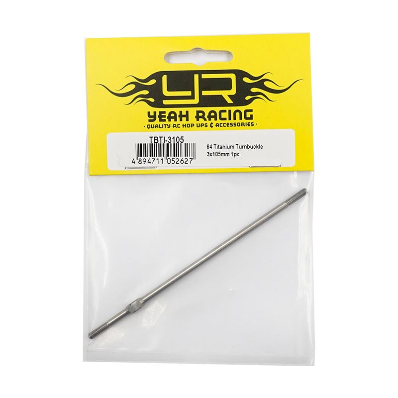Yeah Racing 64 Titanium Turnbuckle 3x105mm 1pc