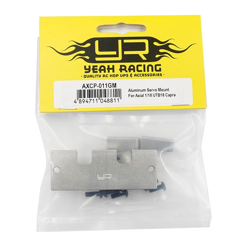 Yeah Racing Aluminum Servo Mount For Axial 1/18 UTB18 Capra