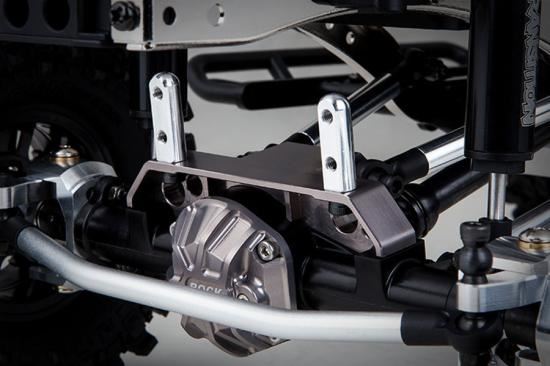 GMADE GS01 FRONT AXLE TRUSS UPPER LINK MOUNT (TI. GREY)