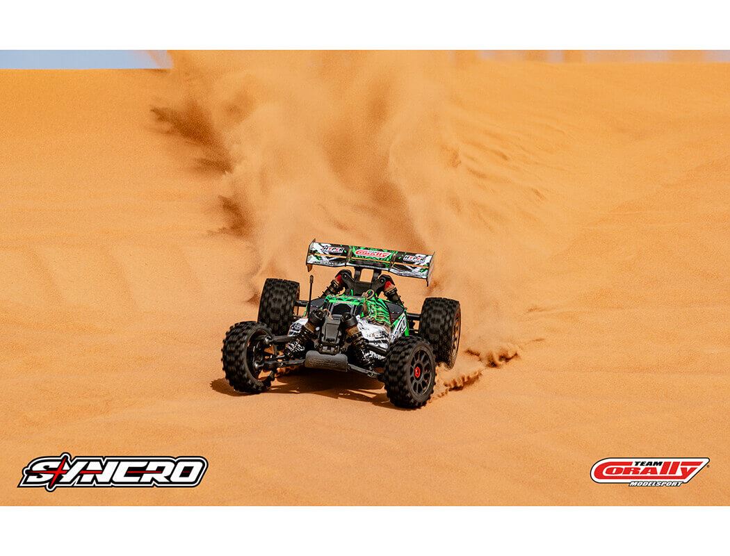 Corally Syncro-2 1/8 Brushless 3-4S Basher Buggy Rtr - Green