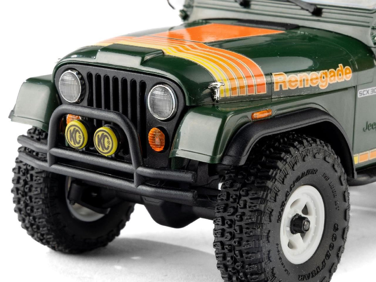 Axial 1/30 Scx30 Jeep Cj-7 Renegade 4X4 Rtr, Green
