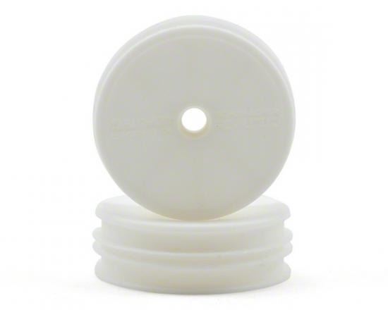 Schumacher 2WD Slim Front Wheel - Flexible White - Bearing Fit - 1 Pair