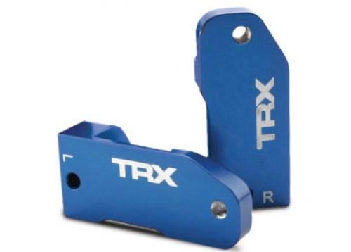 TRAXXAS Caster blocks, 30' blue-anodised 6061 alu (left & right)