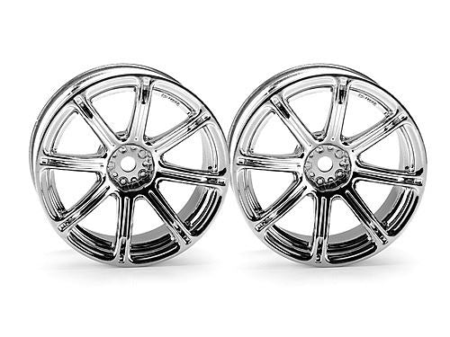 HPI Work Emotion Xc8 Wheel 26mm Chrome (6mm Offset)