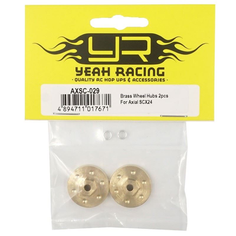 Yeah Racing Brass Wheel Hubs 7g each 2pcs For Axial SCX24