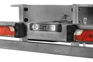 Tamiya Trailer License Plate Bracket