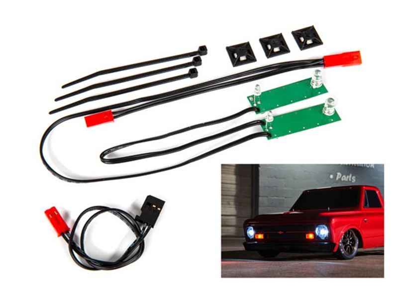 Traxxas Front Complete Light Set - Drag Slash (White)