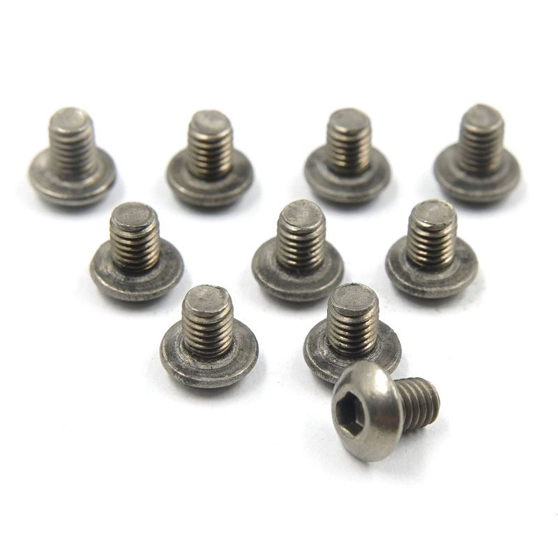 Yeah Racing Titanium G2 Hex Socket Button Head Machine Screw (3X4Mm)- 10Pcs