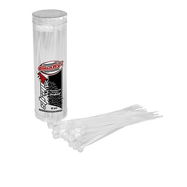 Corally Strapit Cable Tie Wraps Natural 2.5X100mm 50 Pcs
