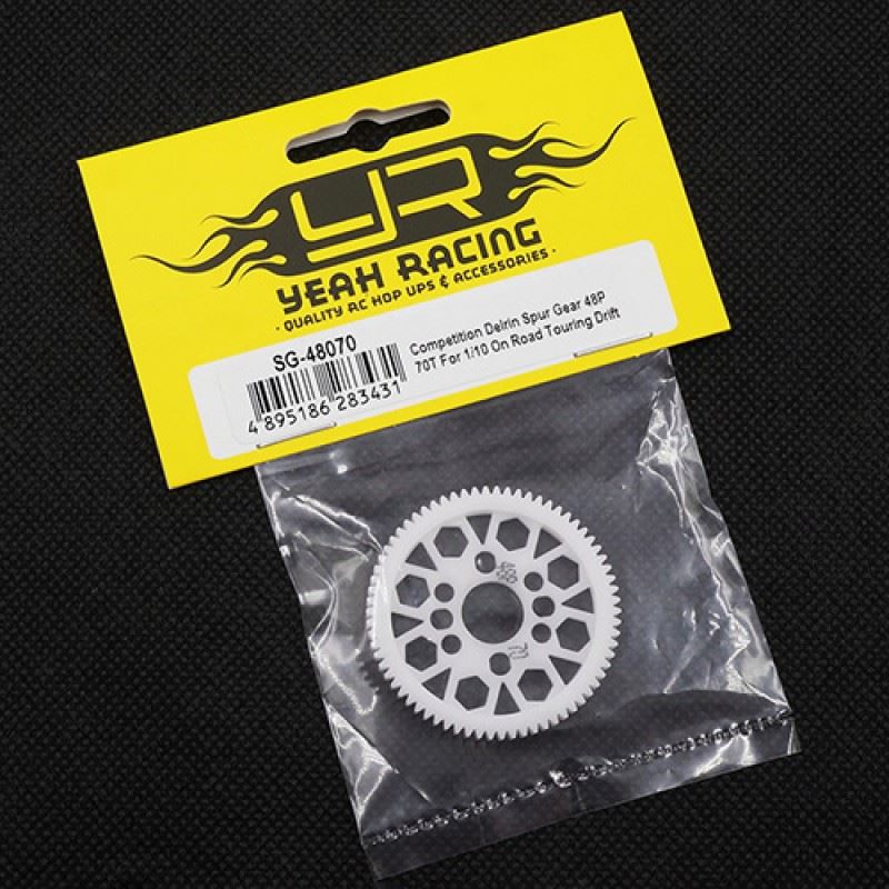 Yeah Racing Competition Delrin Spur Gear 48P 70T For 1/10 On Road Touring Drift