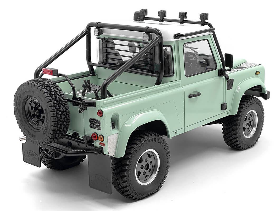 RC4WD STEEL TUBE ROLLBAR W/ FLOOD LIGHTS FOR RC4WD GELANDE II 2015 LAND ROVER DEFENDER D90 (PICK-UP)