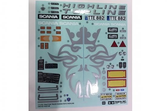 Tamiya Sticker + Mesh For 56318