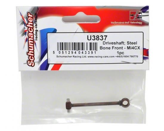 Schumacher Driveshaft; Steel Bone Front - Mi4CX 1pc