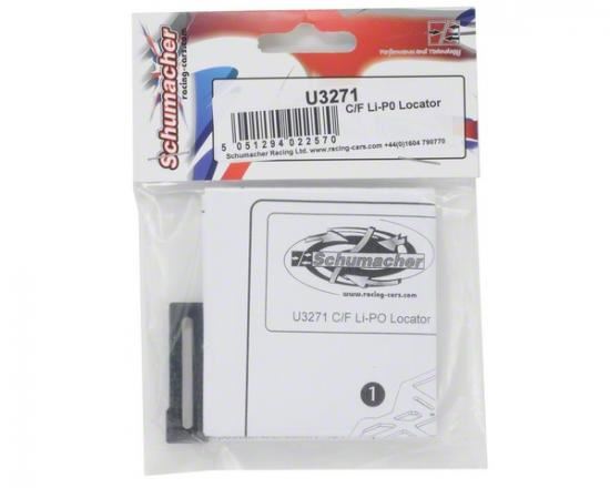 Schumacher CF LiPo Battery Locater (pr)