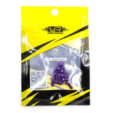 Yeah Racing Aluminum 7075 3X8Mm Hex Socket Button Head Screws 10Pcs Purple