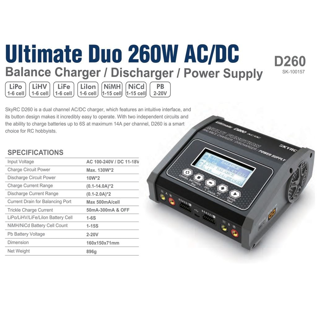 SKY RC D260 AC/DC Charger