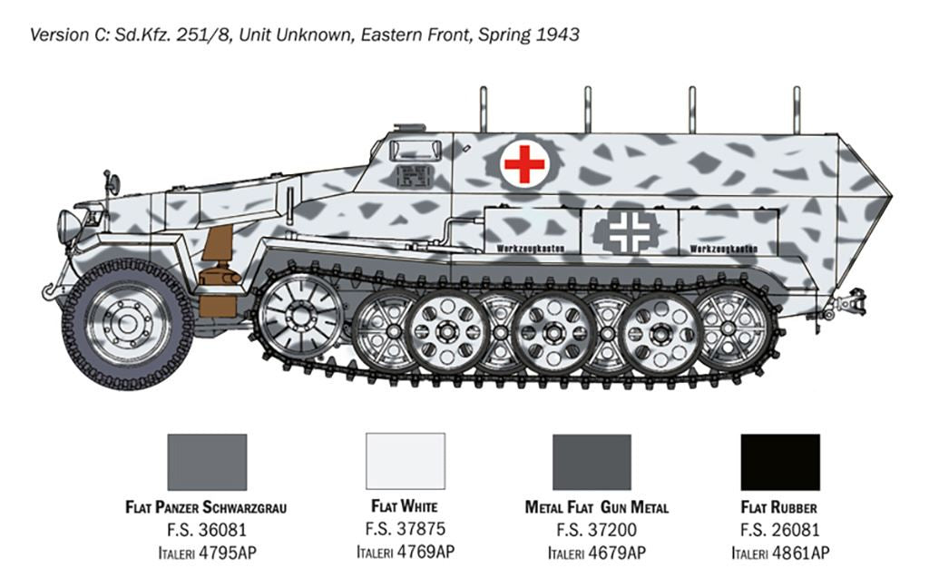 Italeri Sd.Kfz. 251/8 ambulance