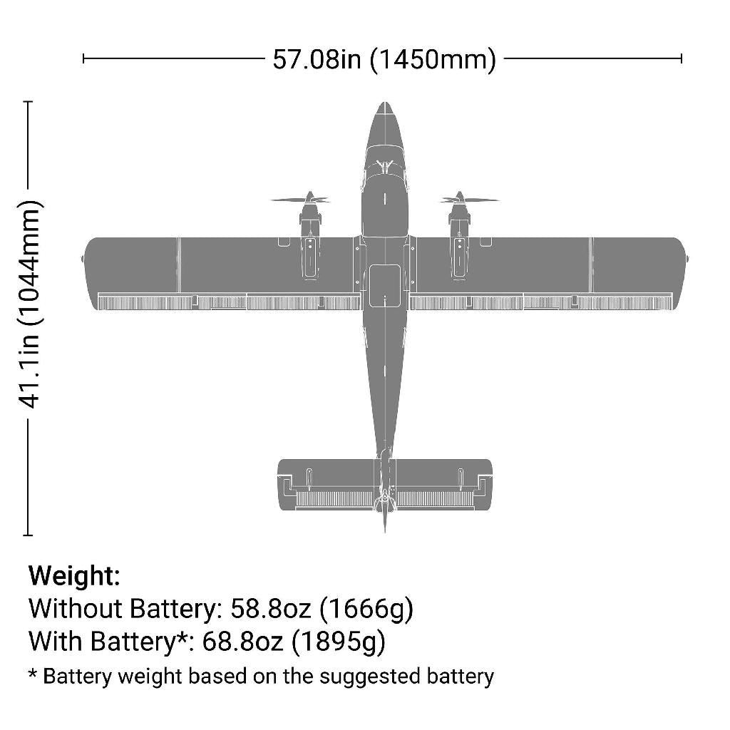 E Flite Dhc-6 Twin Otter 1.4M Bnf Basic With As3X+ And Safe Select