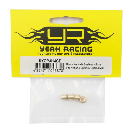 Yeah Racing Brass Knuckle Bushings 4pcs For Kyosho Optima / Optima Mid /Javelin