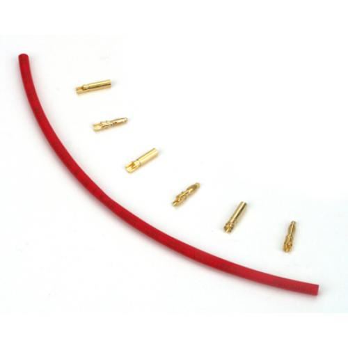E-Flite Gold Bullet Connector Set, 2mm (3)