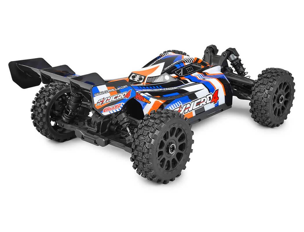 Corally Syncro-4 Brushless 4S Basher Buggy Rtr - Orange/Blue