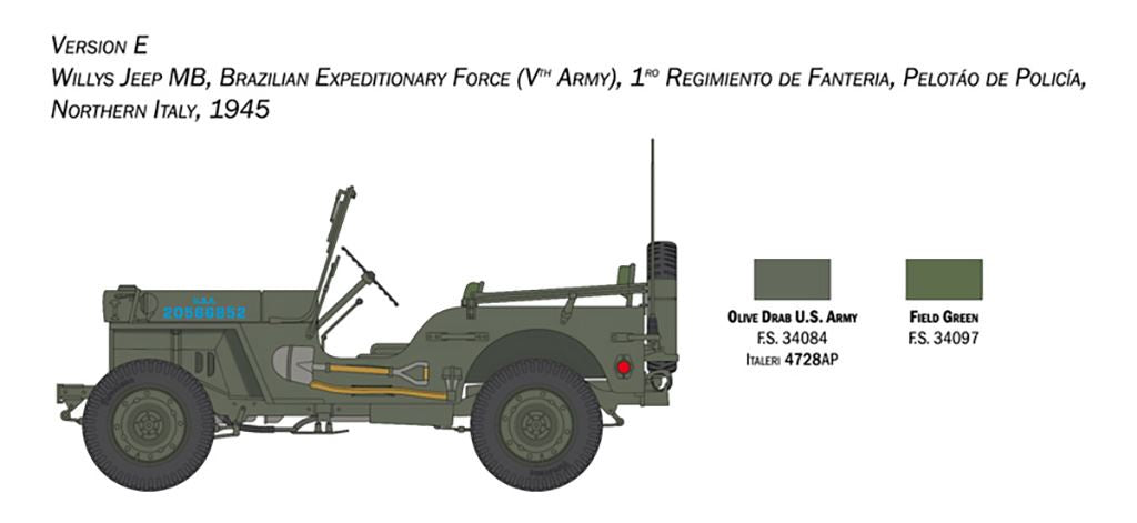 Italeri 1/24 Willys Jeep MB