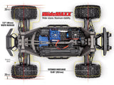 Traxxas WideMaxx Monster Truck - Blue