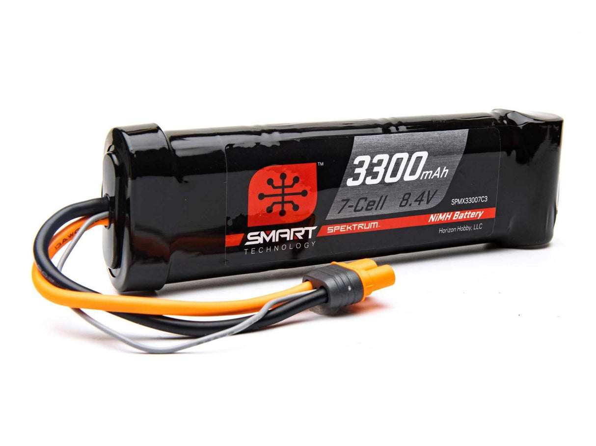 Spektrum 3300mAh 7-Cell 8.4V Smart NiMH Battery IC3