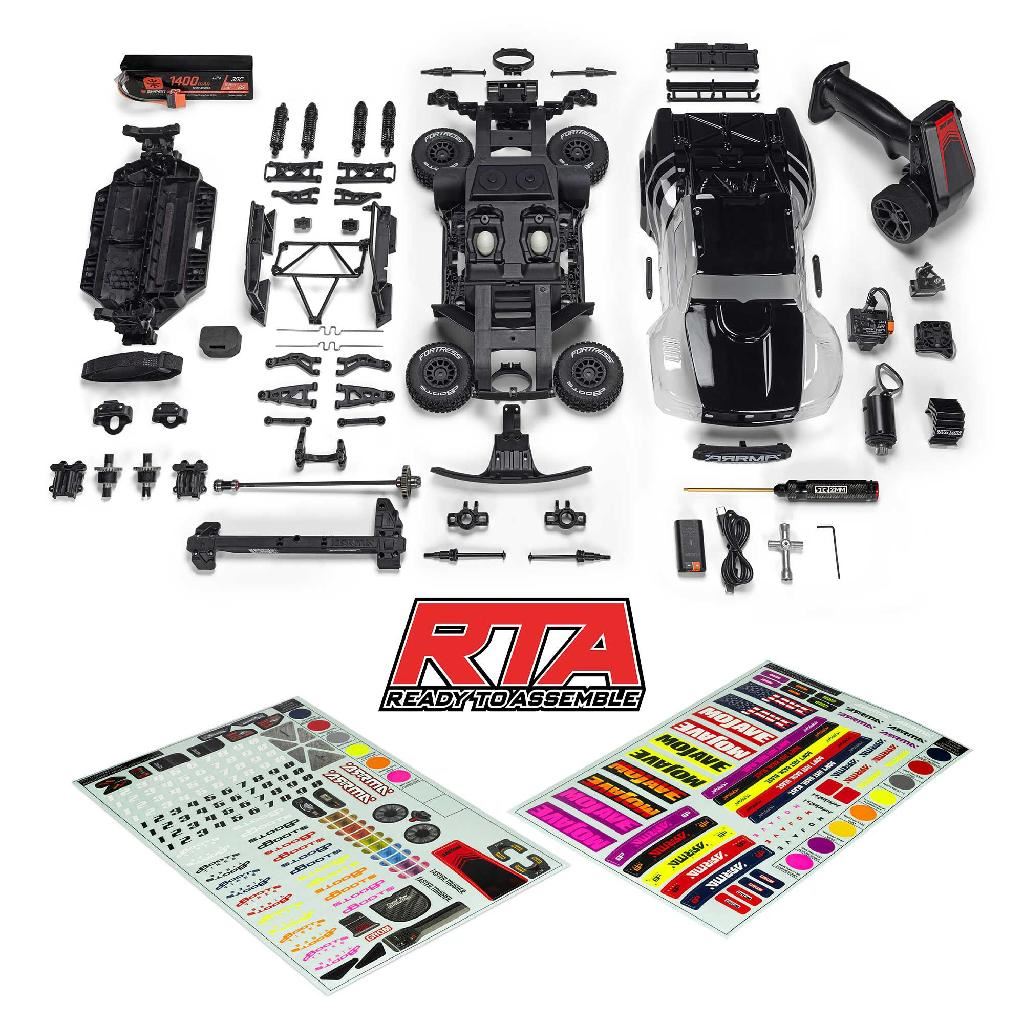 Arrma 1/16 Mojave Grom 4X4 Rta Kit Brushed Desert Truck (Battery &