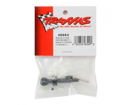 TRAXXAS Stub axle, CV style (machined steel) / cross & drive pin