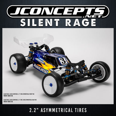 Silent Rage Silver 2.2 2Wd Asymmetrical Front Tire