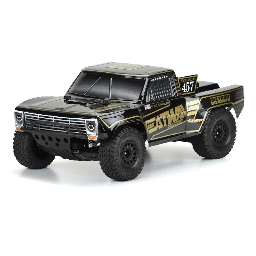 Proline 1/10 Pre-Cut 1967 Ford F-100 Heatwave Black Body: Short Cour