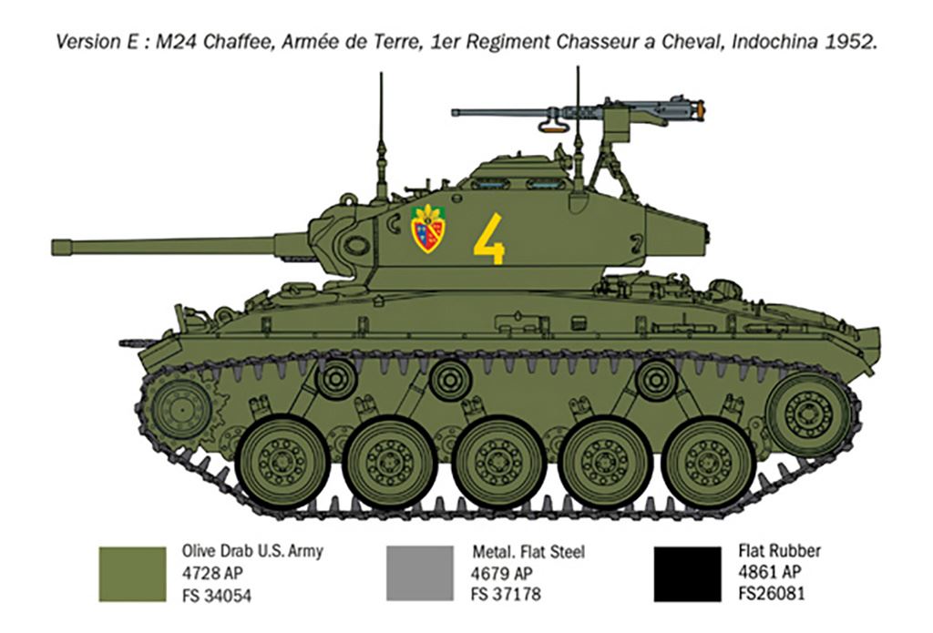 Italeri M24 inChaffeein  Korean War