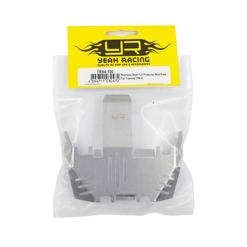 Yeah Racing Stainless Steel Full Protector Skid Plate For Traxxas TRX-4