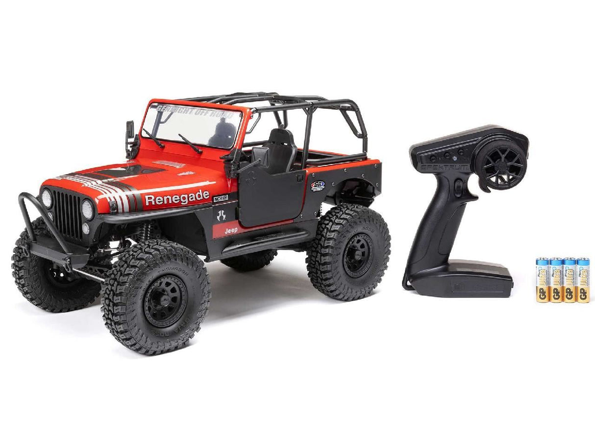 Axial 1/10 Scx10 Iii Jeep Cj-7 4X4 Rtr Rock Crawler, Red