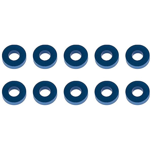 Associated Washers 7.8 X 3.5 X 2.0mm Blue Aluminium (10)