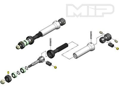MIP X-Duty CVD Keyed Rear Axle Kit/Trx