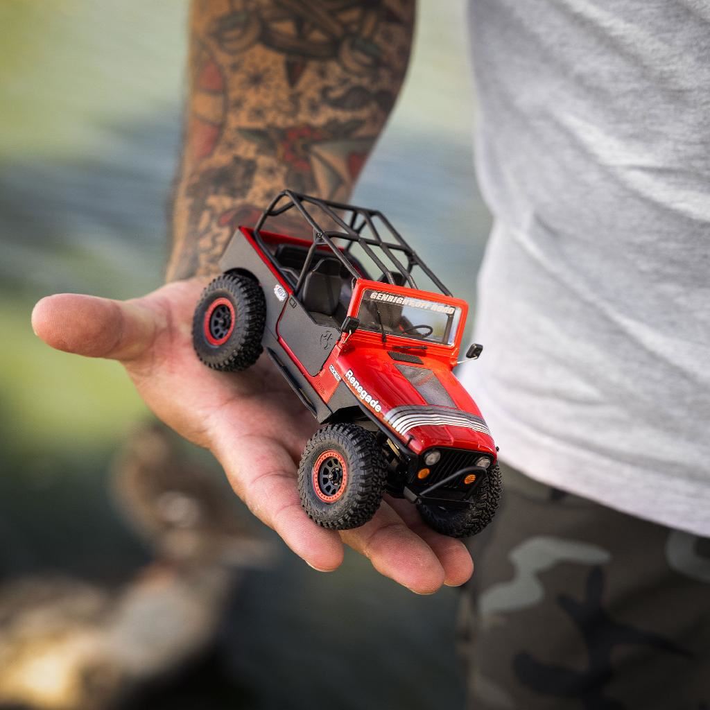 Axial 1/30 Scx30 Jeep Cj-7 Genright 4X4 Rtr, Red