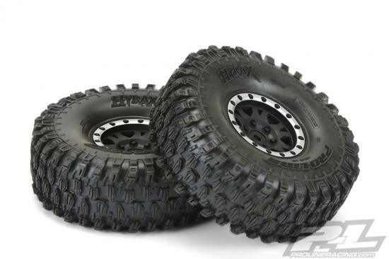 Proline Hyrax 1.9" G8 Tyres On Impulse Blk/Silv B/Lock Wheels